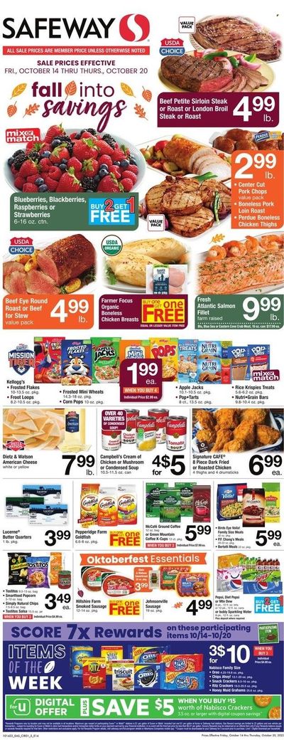 Safeway (MD, VA) Weekly Ad Flyer Specials October 14 to October 20, 2022