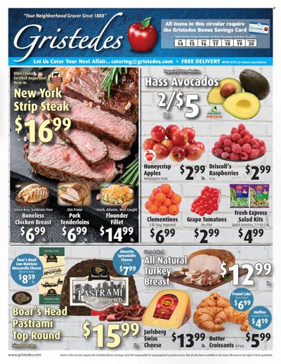 Gristedes (NY) Weekly Ad Flyer Specials October 14 to October 20, 2022