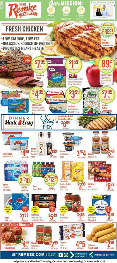 Remke (KY) Weekly Ad Flyer Specials October 13 to October 19, 2022