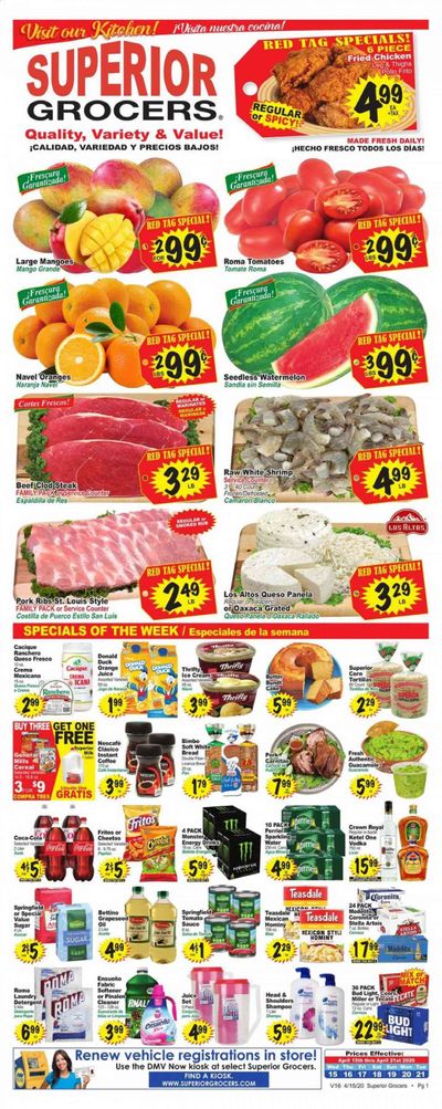 Superior Grocers Weekly Ad & Flyer April 15 to 21