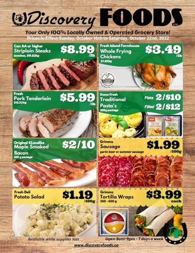 Discovery Foods Flyer October 16 to 22