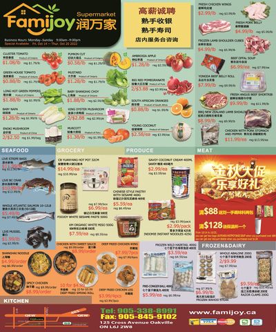 Famijoy Supermarket Flyer October 14 to 20