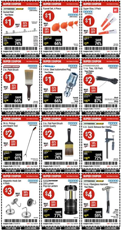 Harbor Freight Weekly Ad Flyer Specials October 17 to October 30, 2022