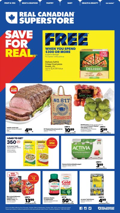 Real Canadian Superstore (West) Flyer October 20 to 26
