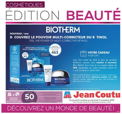 Jean Coutu (QC) Beauty Flyer October 20 to November 2