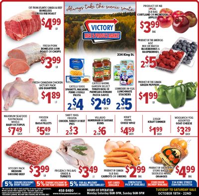 Victory Meat Market Flyer October 18 to 22
