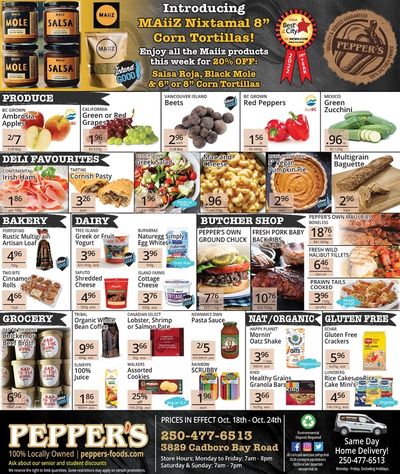 Pepper's Foods Flyer October 18 to 24
