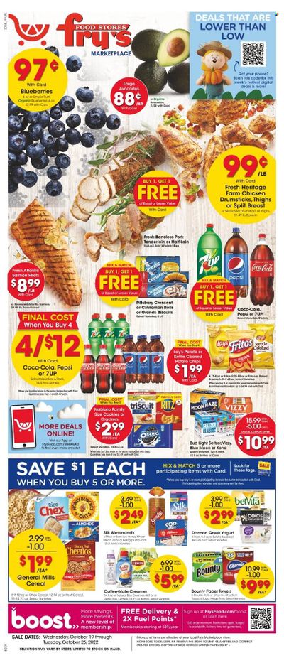 Fry’s (AZ) Weekly Ad Flyer Specials October 19 to October 25, 2022