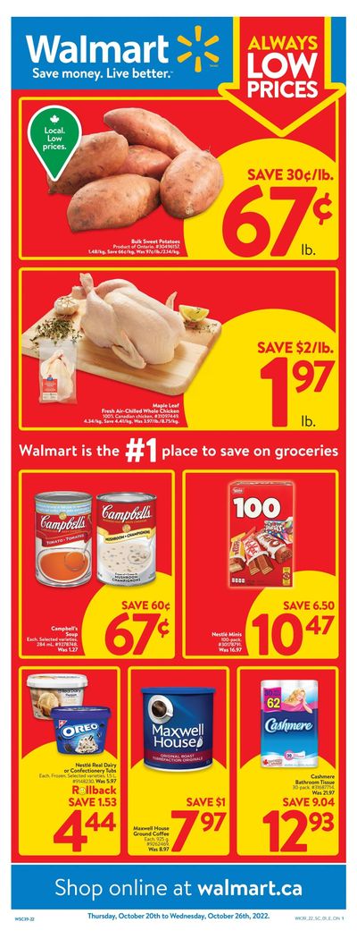 Walmart (ON) Flyer October 20 to 26 Walmart (ON) Flyer October 20 to 26