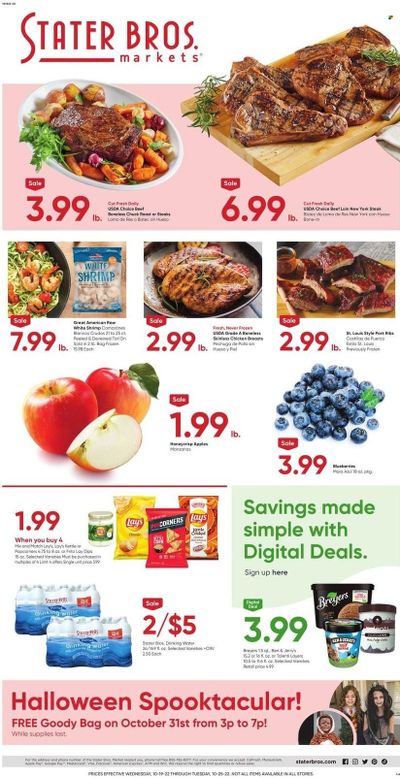 Stater Bros. (CA) Weekly Ad Flyer Specials October 19 to October 25, 2022