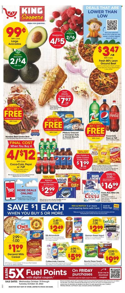 King Soopers (CO) Weekly Ad Flyer Specials October 19 to October 25, 2022