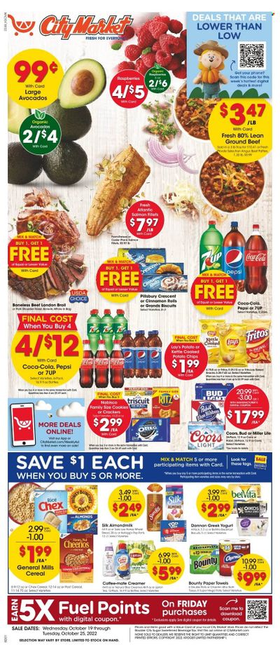 City Market (CO, UT, WY) Weekly Ad Flyer Specials October 19 to October 25, 2022