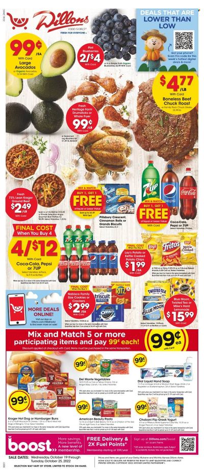 Dillons (KS) Weekly Ad Flyer Specials October 19 to October 25, 2022
