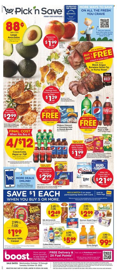 Pick ‘n Save (WI) Weekly Ad Flyer Specials October 19 to October 25, 2022