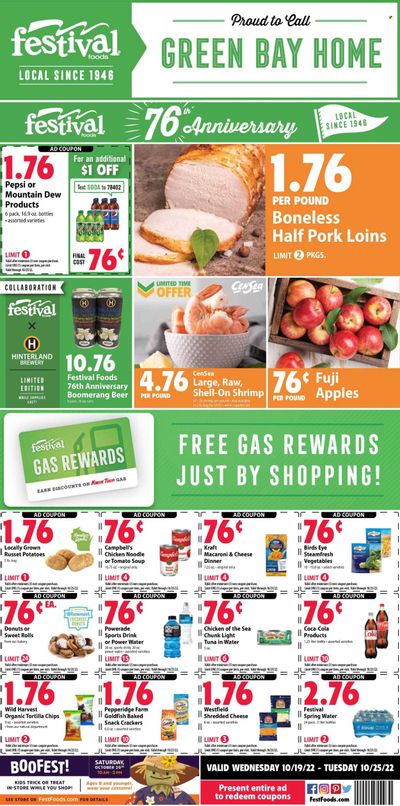 Festival Foods (WI) Weekly Ad Flyer Specials October 19 to October 25, 2022