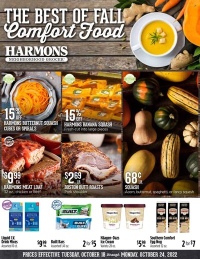 Harmons (UT) Weekly Ad Flyer Specials October 18 to October 24, 2022