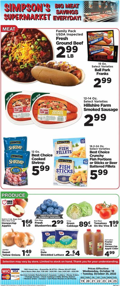 IGA (IN) Weekly Ad Flyer Specials October 19 to October 25, 2022