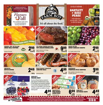 Farm Boy (Rest of ON) Flyer October 20 to 26