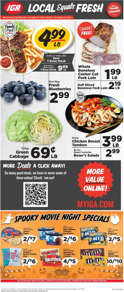 IGA (VA) Weekly Ad Flyer Specials October 19 to October 25, 2022