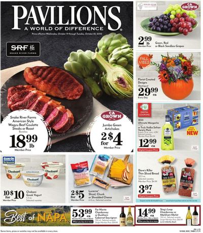Pavilions (CA) Weekly Ad Flyer Specials October 19 to October 25, 2022