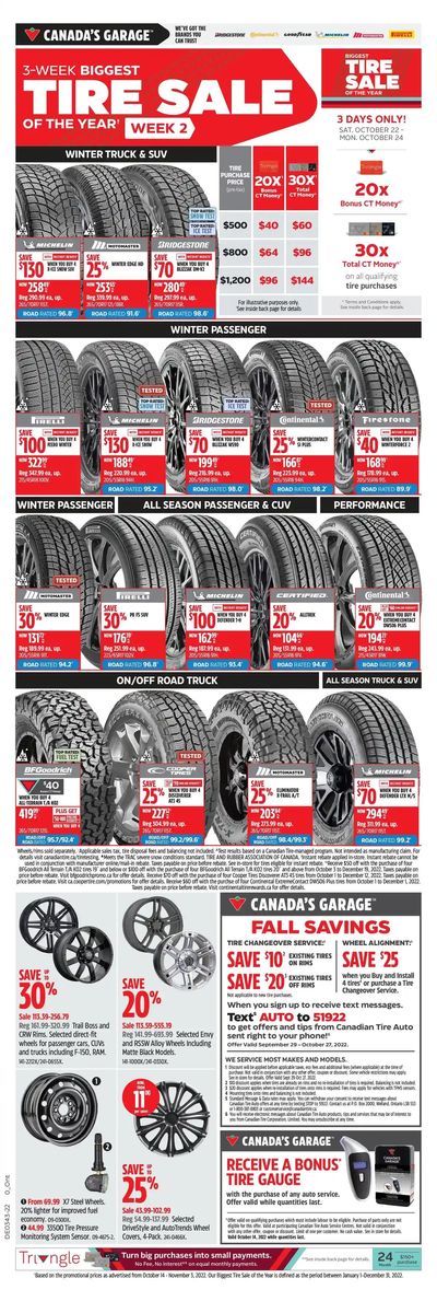 Canadian Tire (ON) Flyer October 21 to 27