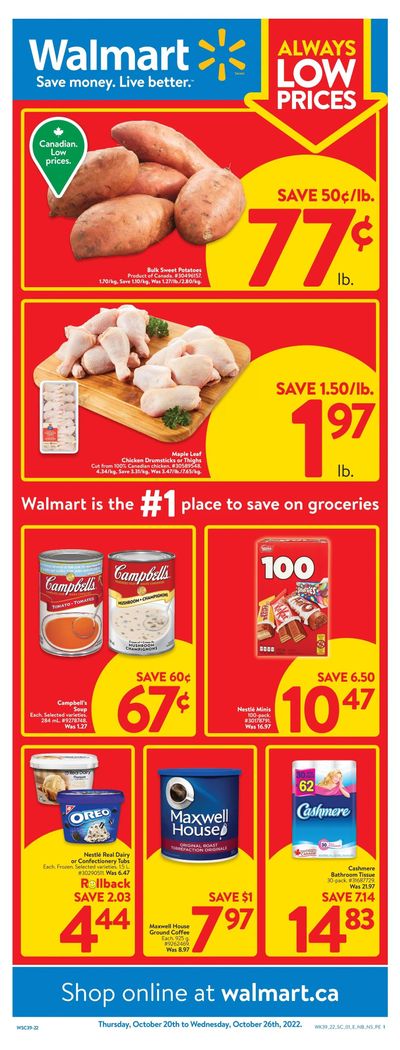 Walmart (Atlantic) Flyer October 20 to 26