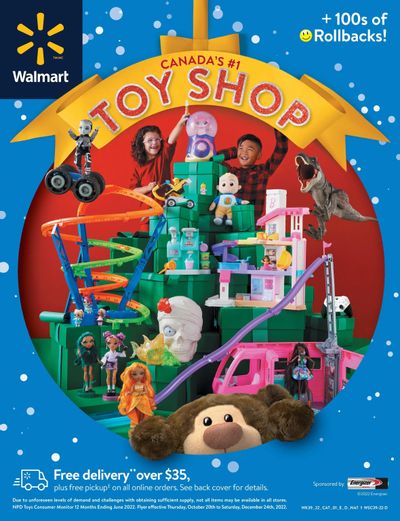 Walmart Toy Shop Flyer October 20 to December 24
