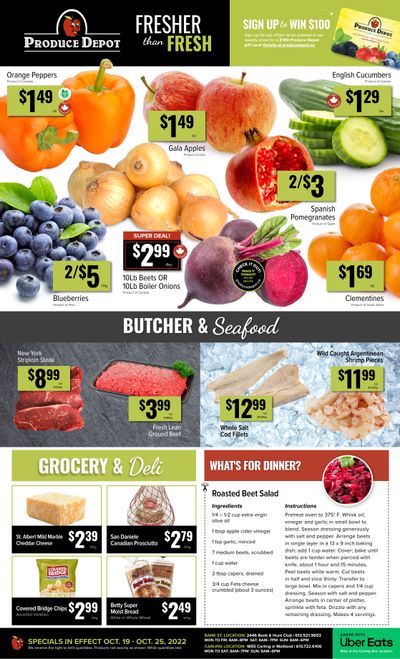 Produce Depot Flyer October 19 to 25