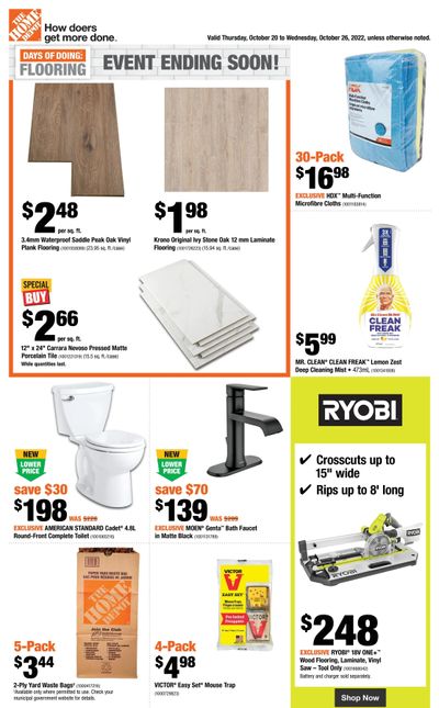 Home Depot (BC) Flyer October 20 to 26