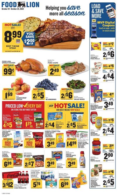 Food Lion (SC) Weekly Ad Flyer Specials October 19 to October 25, 2022