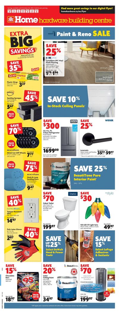 Home Hardware Building Centre (Atlantic) Flyer October 20 to 26