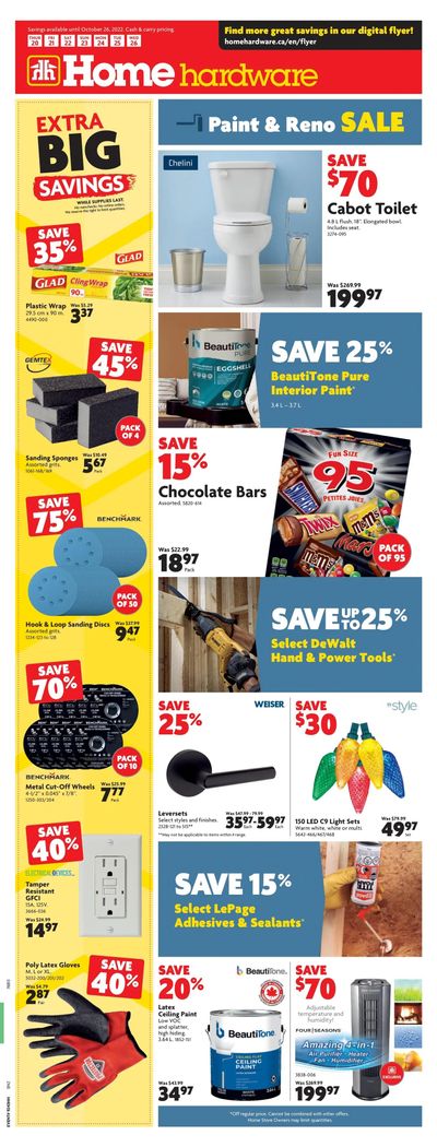 Home Hardware (Atlantic) Flyer October 20 to 26