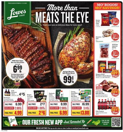 Lowes Foods (NC, SC) Weekly Ad Flyer Specials October 19 to October 25, 2022