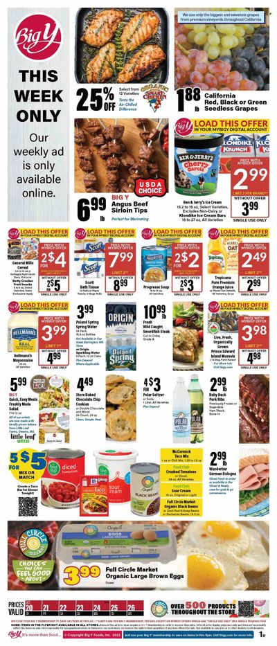 Big Y (MA) Weekly Ad Flyer Specials October 20 to October 26, 2022