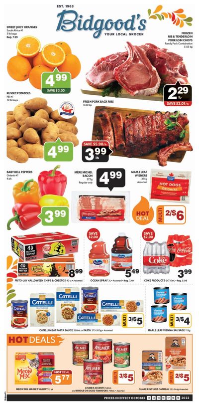 Bidgood's Flyer October 20 to 26 Bidgood's Flyer October 20 to 26