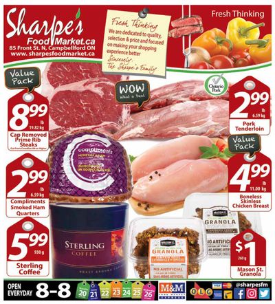 Sharpe's Food Market Flyer October 20 to 26