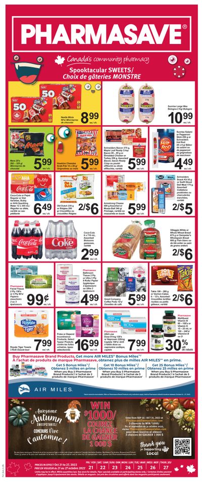Pharmasave (NB) Flyer October 21 to 27