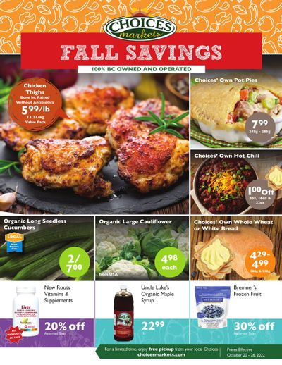 Choices Market Flyer October 20 to 26