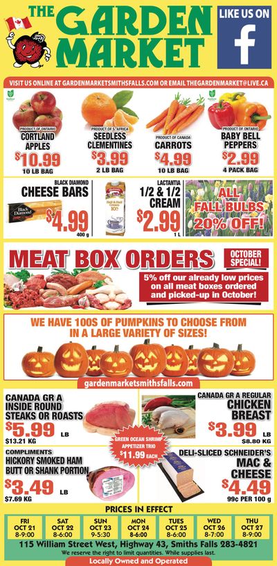 The Garden Market Flyer October 21 to 27