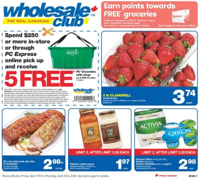 Real Canadian Wholesale Club Flyer April 17 to 23