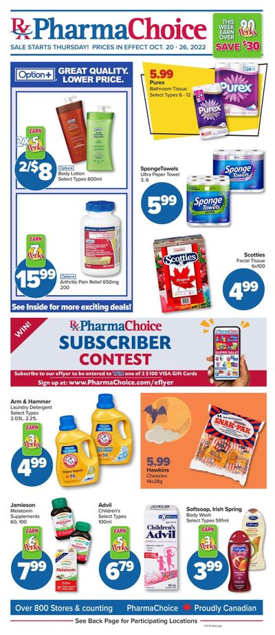 PharmaChoice (BC, AB, SK & MB) Flyer October 20 to 26