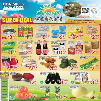 Sunny Foodmart (Don Mills) Flyer October 21 to 27