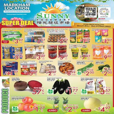 Sunny Foodmart (Markham) Flyer October 21 to 27
