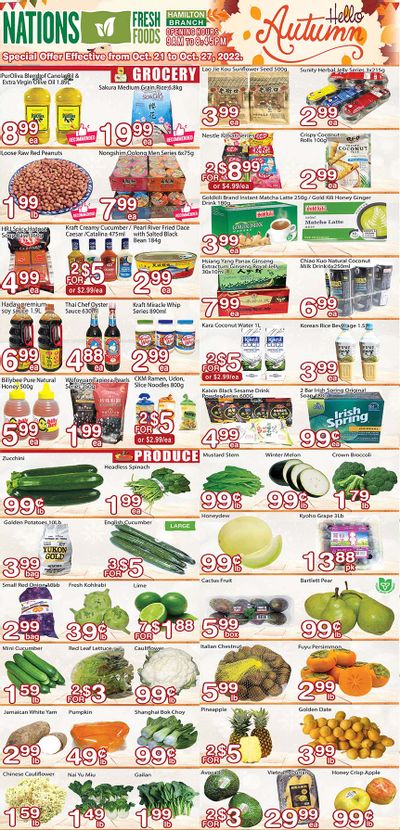 Nations Fresh Foods (Hamilton) Flyer October 21 to 27