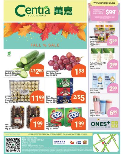 Centra Foods (North York) Flyer October 21 to 27