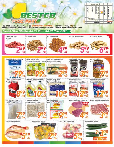 BestCo Food Mart (Etobicoke) Flyer October 21 to 27