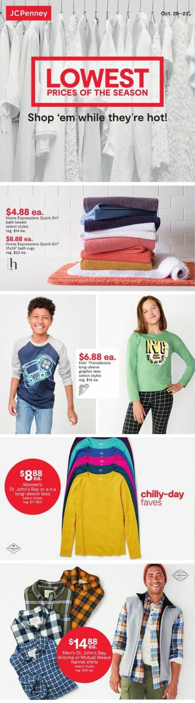 JCPenney Weekly Ad Flyer Specials October 20 to October 23, 2022