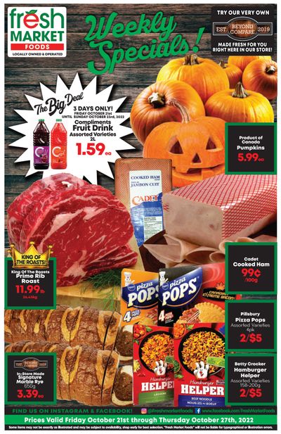 Fresh Market Foods Flyer October 21 to 27