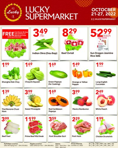Lucky Supermarket (Winnipeg) Flyer October 21 to 27