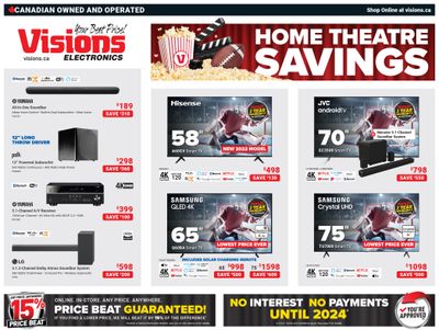 Visions Electronics Flyer October 21 to 27